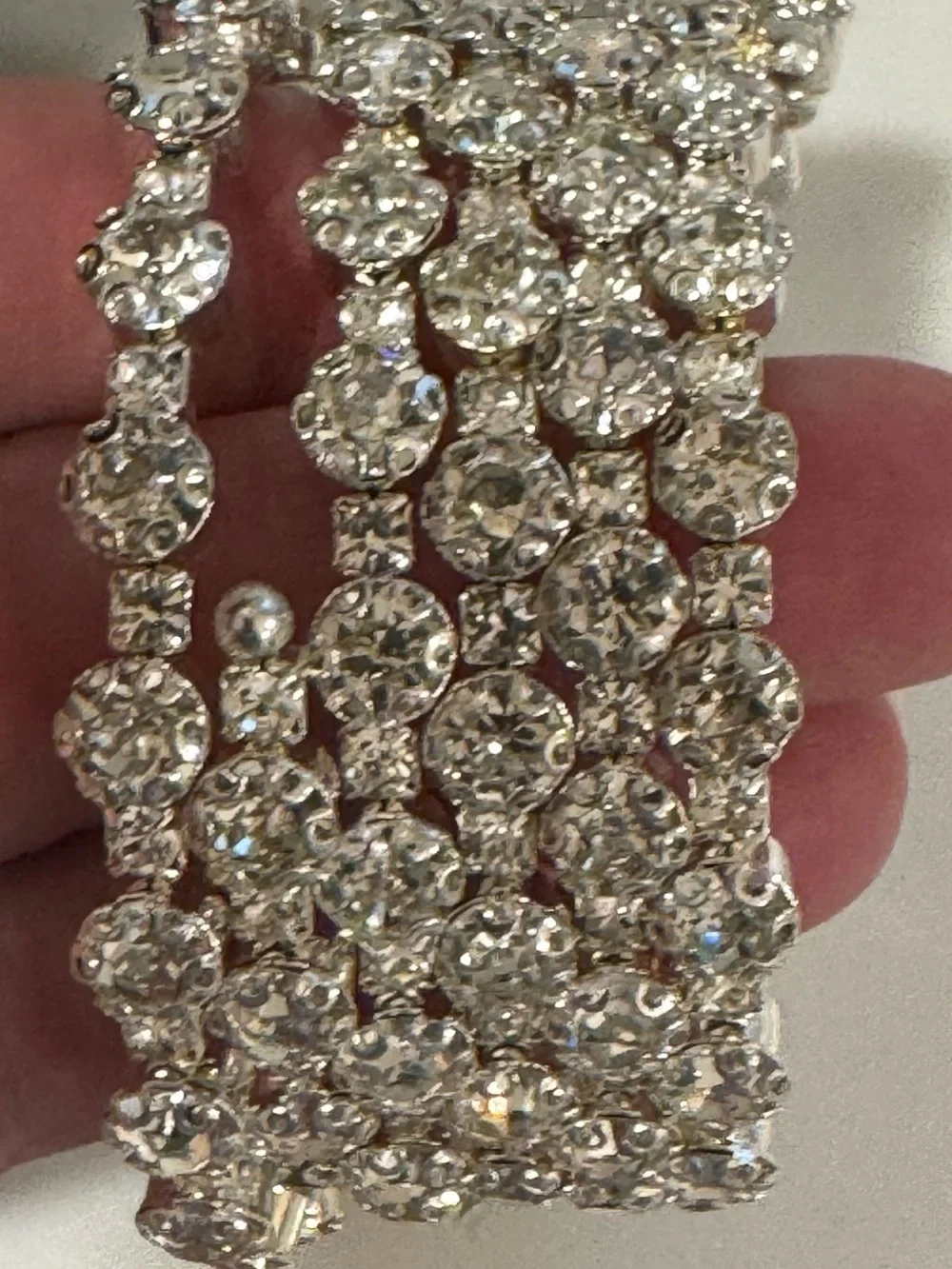Crystal Multi-Row Wrap Bracelet For Wrist or Arm BLING!!
